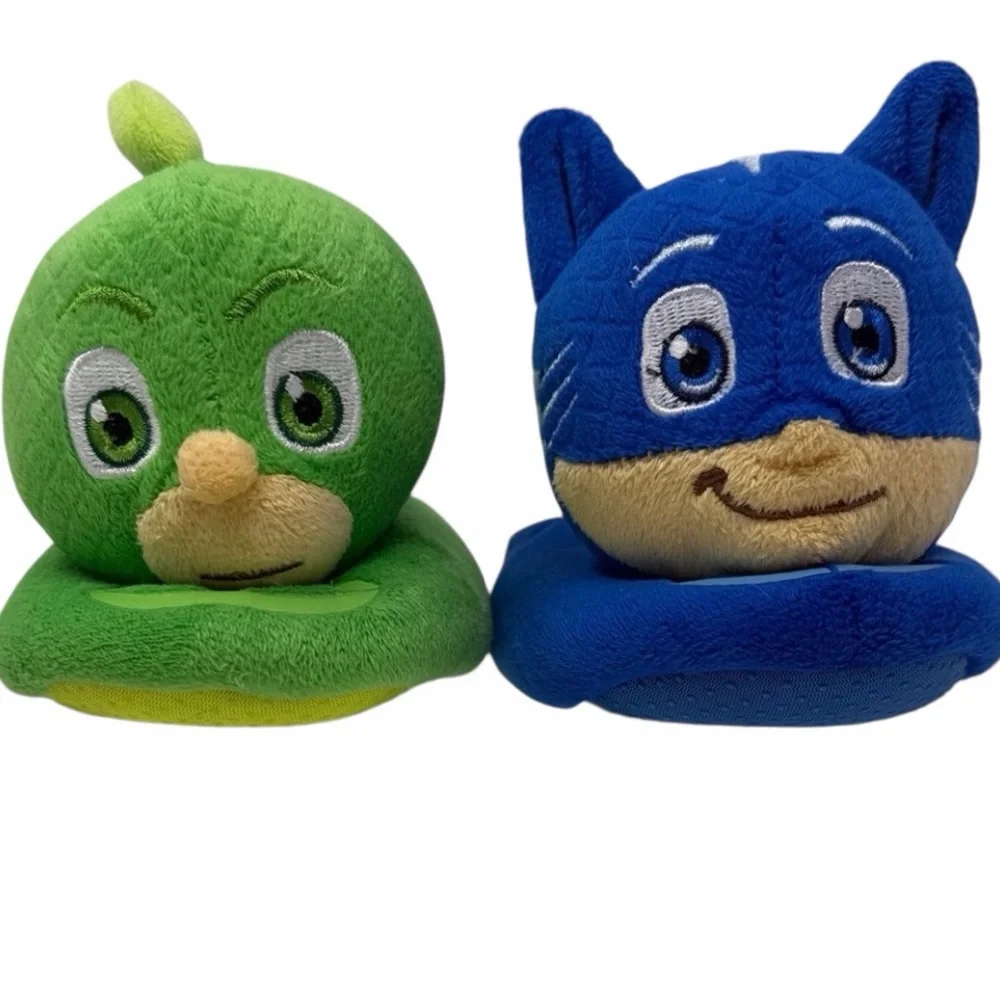 PJ Masks Gekko and Catboy Plush Bootie Slippers Size M 7-8